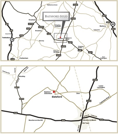 Batsford Stud Map